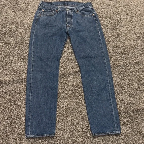 Levi's Men's Straight Blue Jeans - Picture 2 of 12